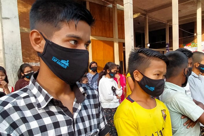 Masken für Schüler:innen, Bangladesch
