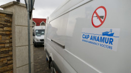 Die erste Hilfslieferung von Cap Anamur auf dem Weg in die Ukraine.